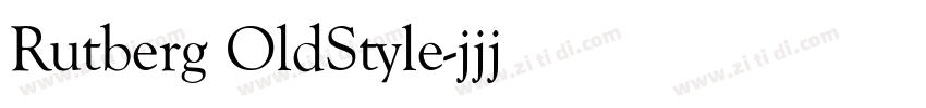 Rutberg OldStyle字体转换